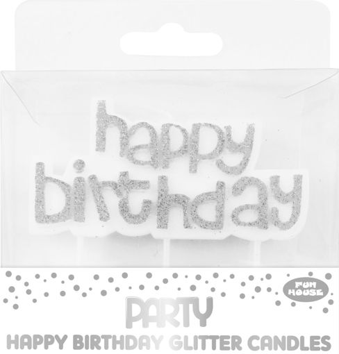 Picture of HAPPY BIRTHDAY SILVER CANDLE
